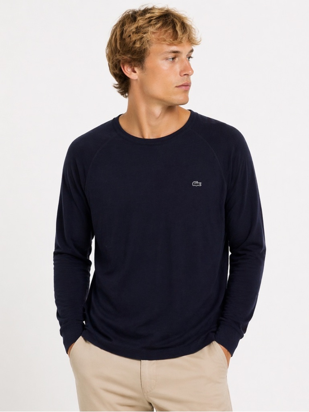 Lacoste Long-Sleeve Crew Sweatshirt